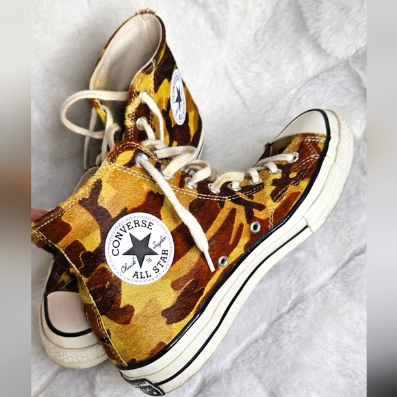 CONVERSE Chuck 70 Hi Pony Hair Camo Men's Sz 8.5 - Picture 2 of 10